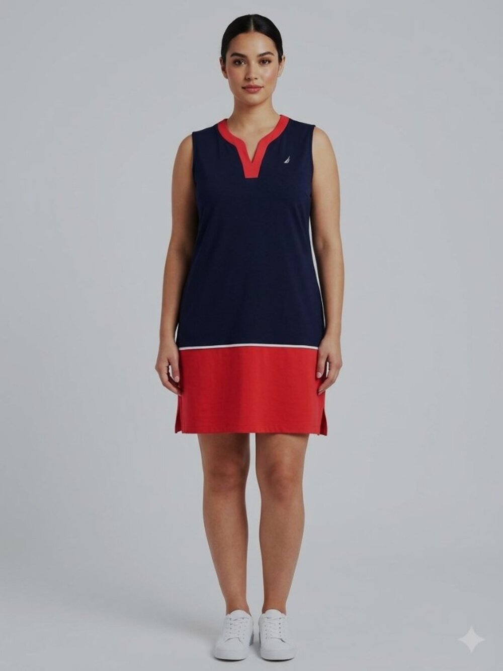 NWT Nautica cotton golf/tennis dress with v-neckline, size XXL